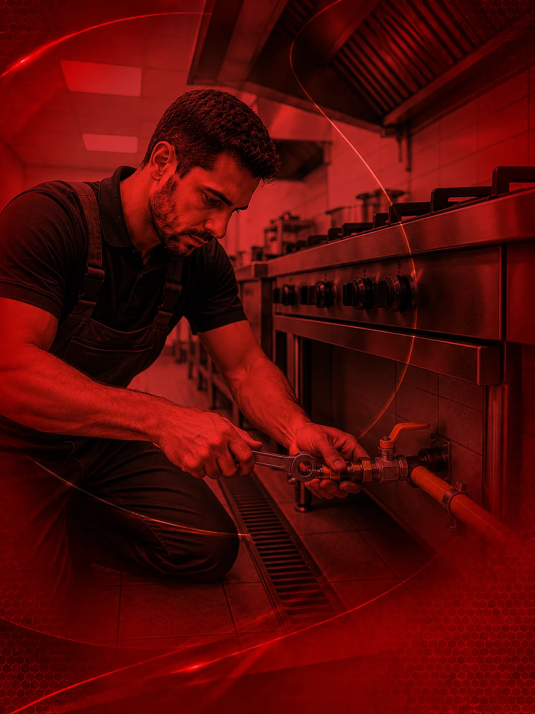 Instalação de gás para cozinha industrial no Guarujá